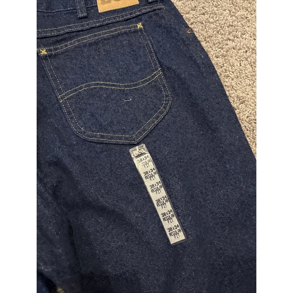 NEW 90s Vintage Men Lee MR Jeans Regular Fit 38x34 Denim 200-8989 Pepper Prewash